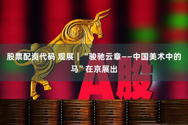 股票配资代码 观展｜“骏驰云章——中国美术中的马”在京展出